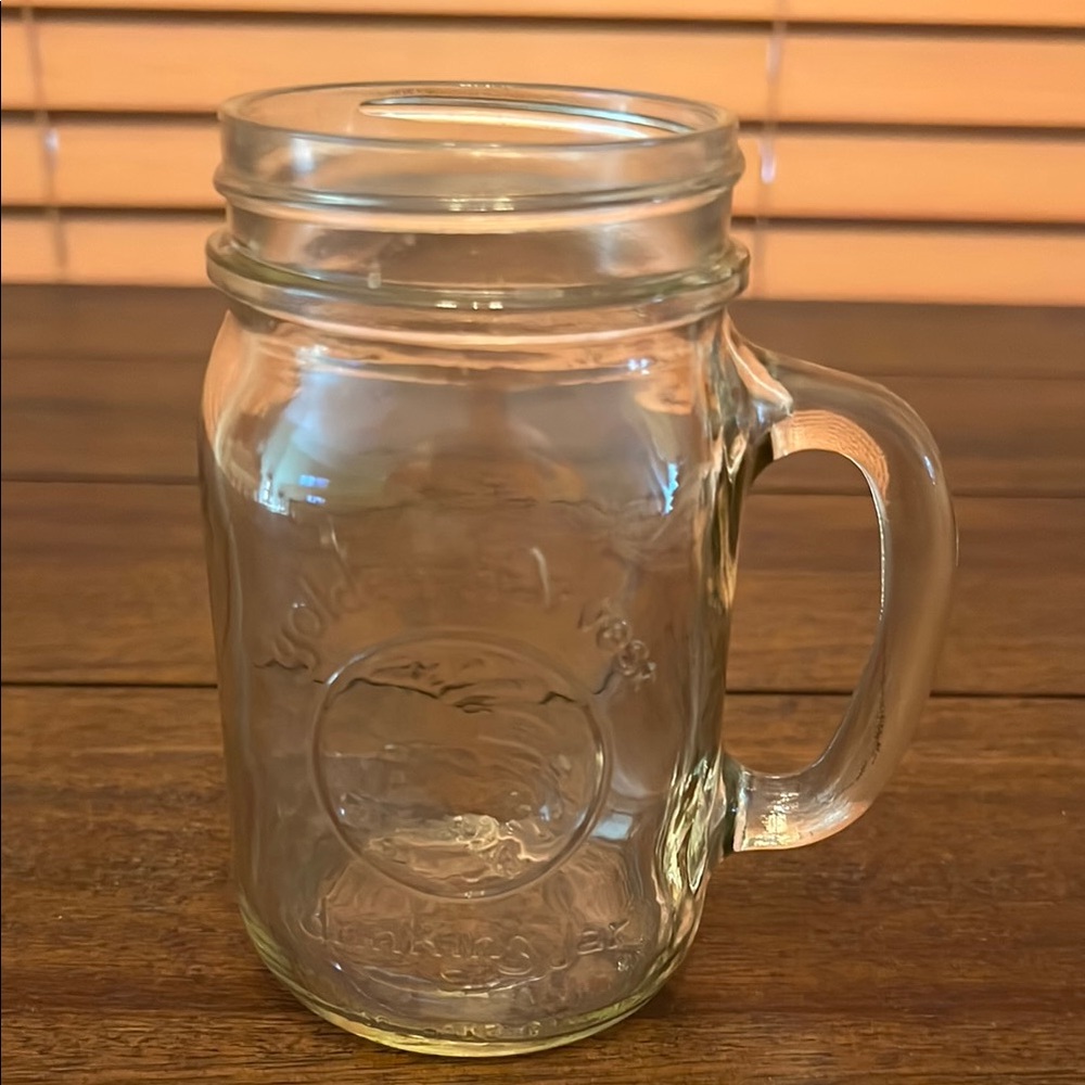Golden Harvest Drinking Jar